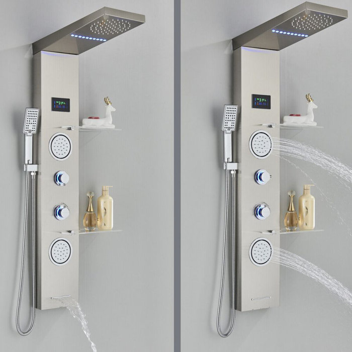 Augusts Complete Shower System with Rough inValve Wayfair